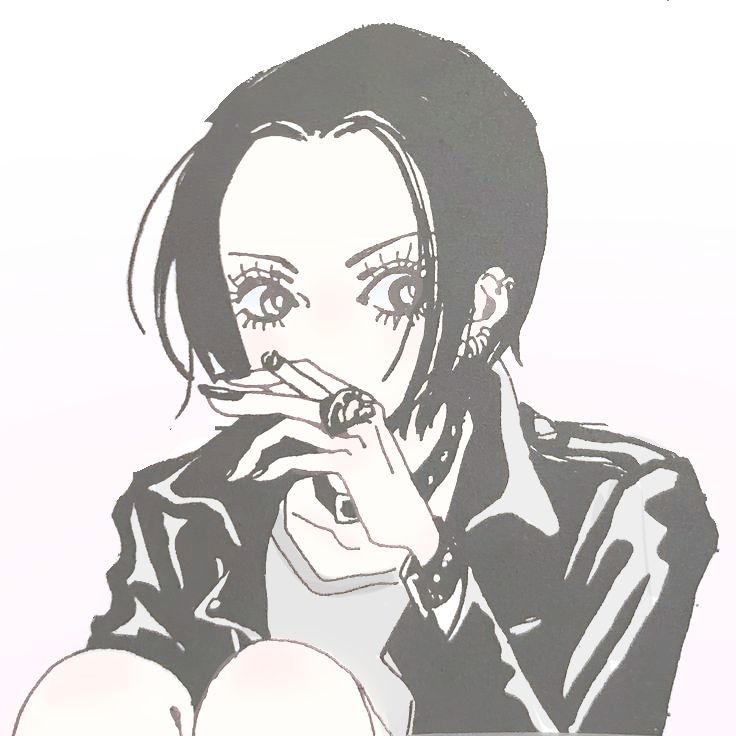 Manga illustration of a girl holding a rose